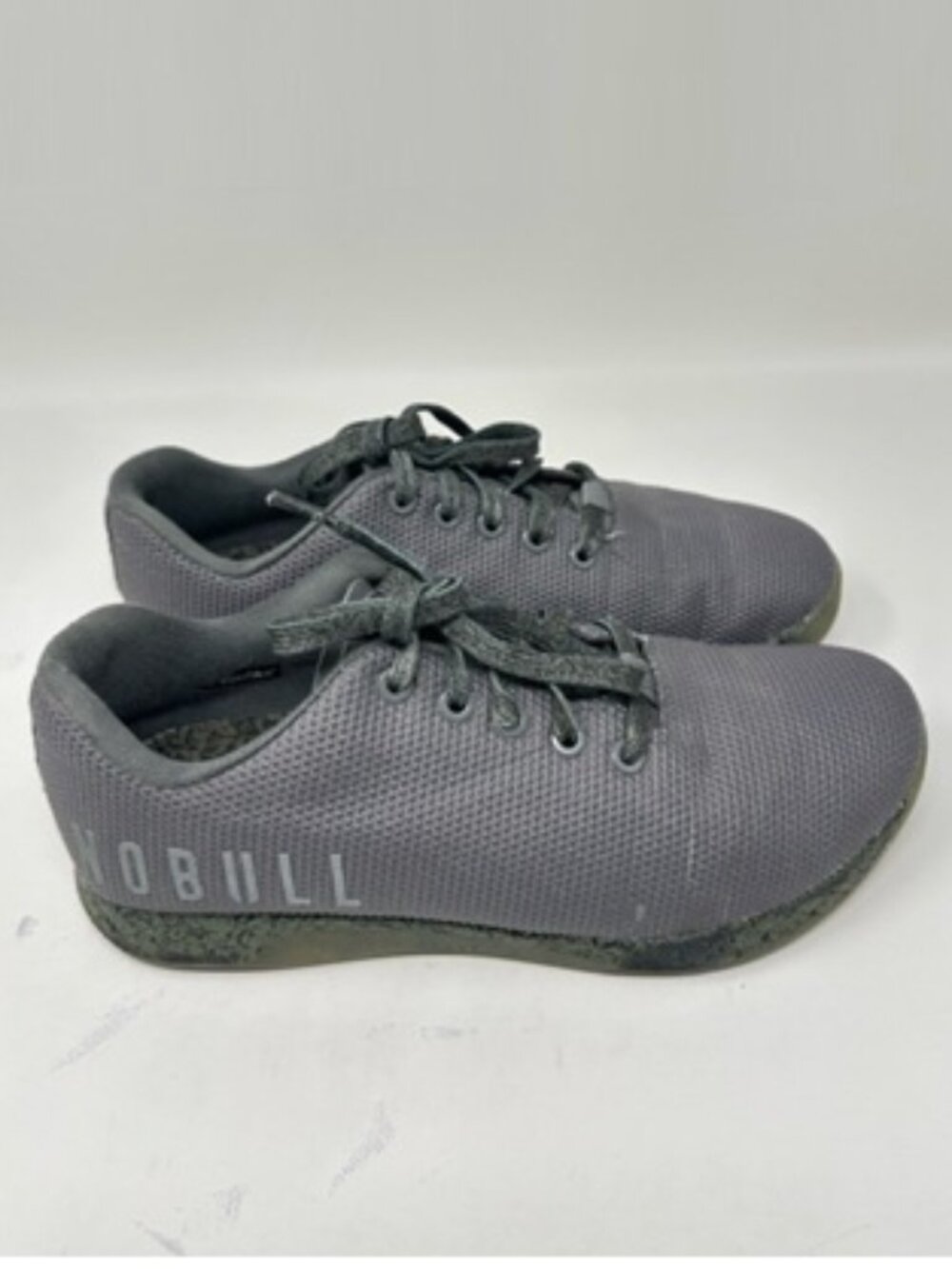 Nobull Superfabric Gray Shoes Unisex Workout Sneakers - Picture 1 of 15